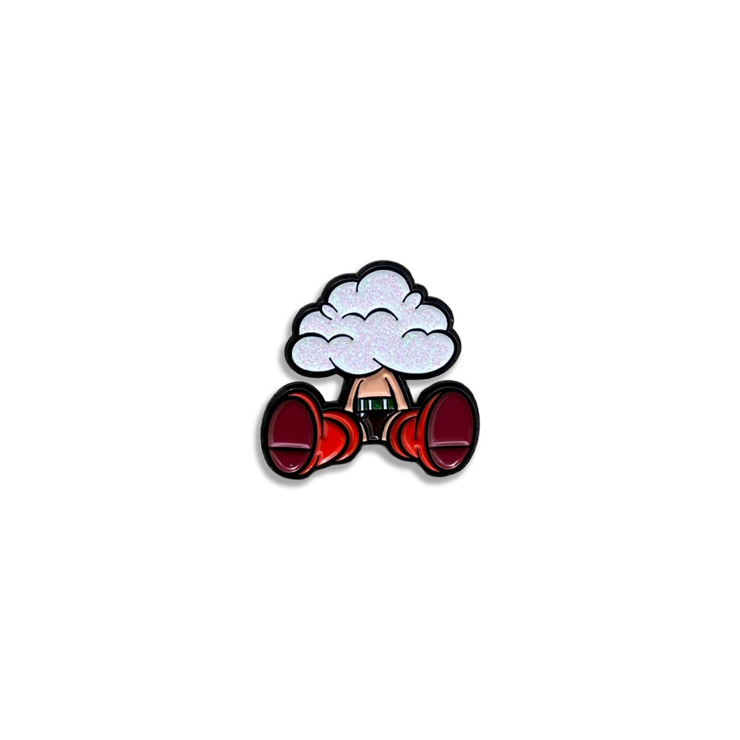Cloudy Soft Enamel Pin, 90s Cartoon Character, 1 Inch - Etsy
