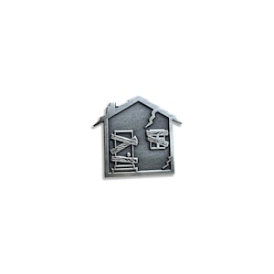 Traphouse Enamel Pin, Antique Plated Metal Pin, 1 Inch