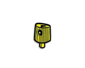 Yellow Spray Can Cap Soft Enamel Pin, 1 Inch