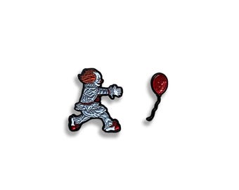 Horror Clown Enamel Pin Set, Movie Inspired, 1 Inch