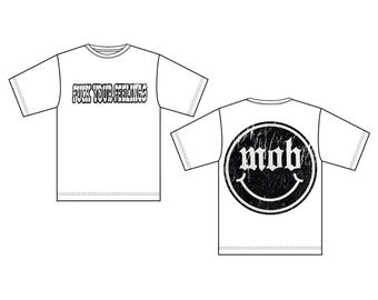 F**k Your Feelings Oversized Tee, Silk Screen Shirt, Front & Back
