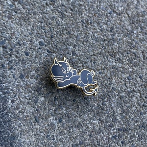 Relax Hard Enamel Pin (gold/black) for (hats, bags, vest, jackets, beanies, lanyards, side patch etc.)