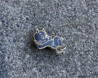 Relax Hard Enamel Pin (gold/black) for (hats, bags, vest, jackets, beanies, lanyards, side patch etc.)