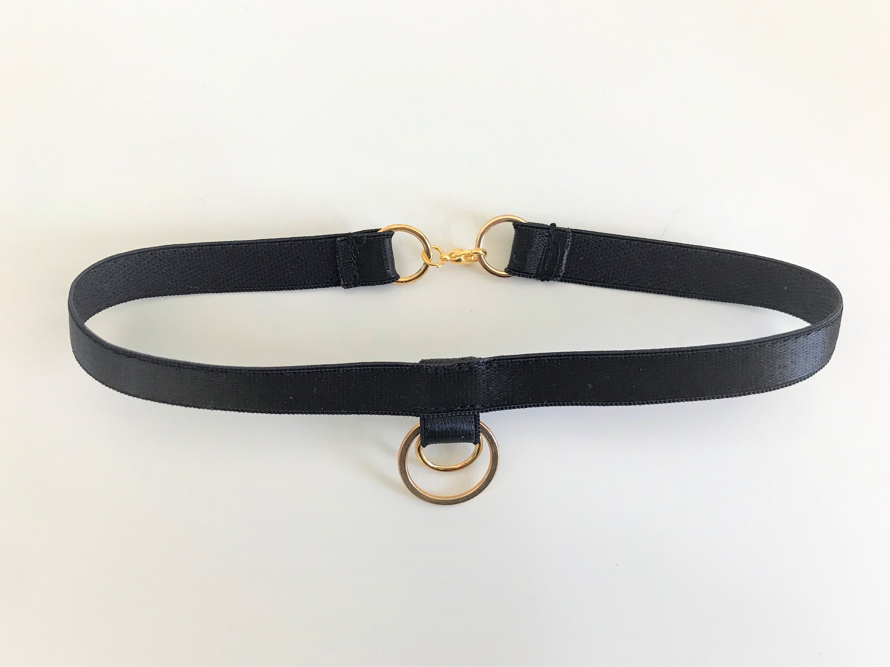 Double O Ring Classic Choker Harness Choker Necklace - Etsy UK