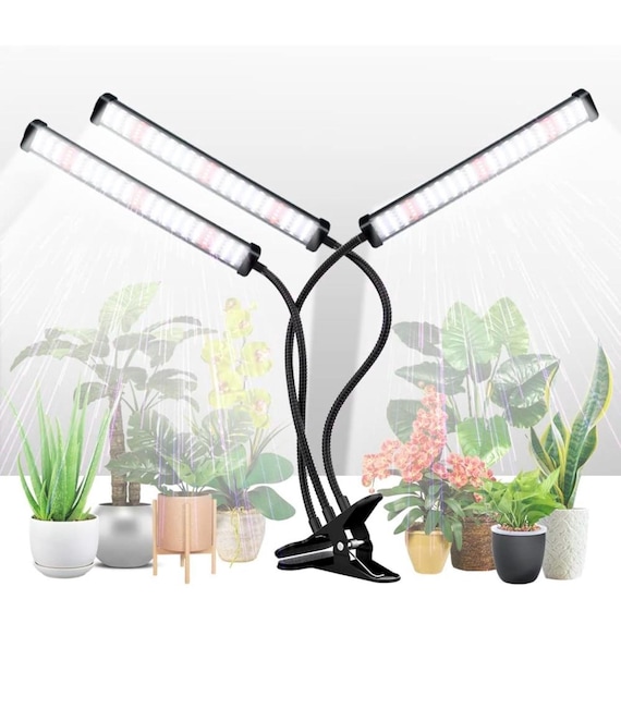 Grow Lights for Indoor Plants, Full Spectrum Clip-on Plant Lights, 4/8/12H  Timer - Etsy