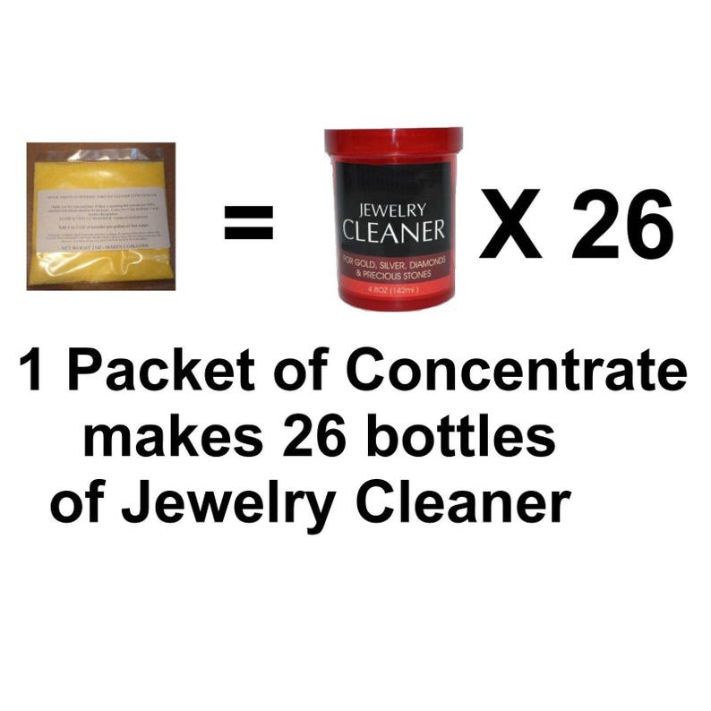 Jewelry Cleaner CONCENTRATED Solution MAKES 2 GALLONS Etsy