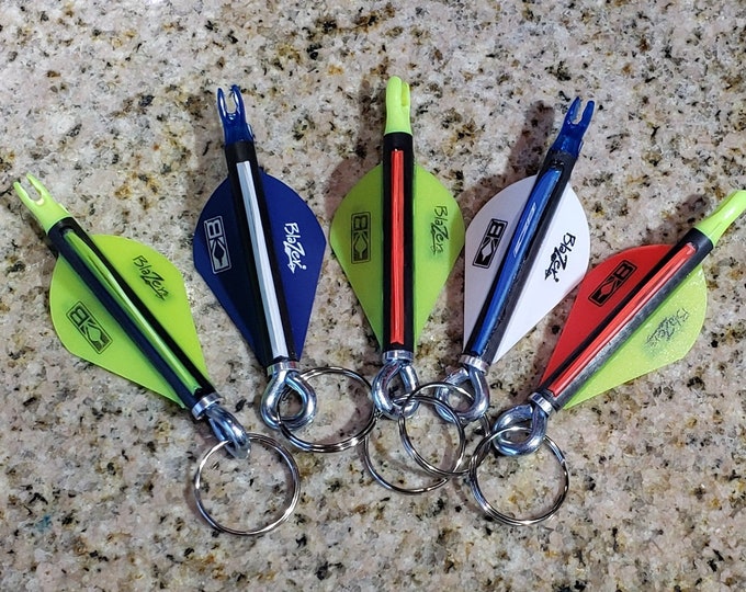 Authentic Archerringtm Keychain Handmade Arrow Fletching Archery