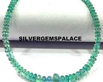 AAA Rare Paraiba Blue Tourmaline Beads String Natural Blue Tourmaline Smooth Rondelle Beads Indicolite Tourmaline Gemstone Beads 1 Strand.