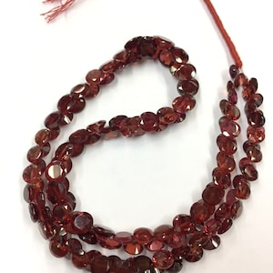 Natural Faceted Mozambique Garnet Beads loose Round Cut Gemstone Beads 6-7mm 15&quot; Strand Superb Quality New Arrival