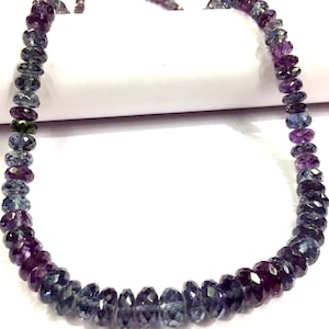 Extremely Beautiful~~Great Sparkling~~Alexandrite Faceted Rondelle Beads Alexandrite Gemstone Beads Alexandrite Beads Necklace.