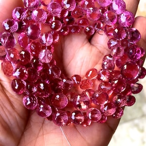 Extremely Beautiful~~Very Rare~Zultanite Gemstone Beads Color Changing Gemstone Beads Pink~Green Faceted Onion Drops Beads Onion Briolettes.