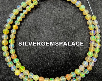 Natural Opal Beads Ethiopian Opal Faceted Round Beads Flashy Opal Beads Strand Great Fire Opal Beads Opal Gemstone Beads Opal Faceted Beads.