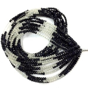 Natural Micro Cut Multi Blue Sapphire Faceted Rondelle Beads 2mm Gemstone Beads 17&quot; Strand Superb Quality