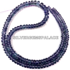 Zeldzaamste ~ Alexandrite gladde Rondelle kralen kleur veranderende Alexandrite edelsteen kralen sprankelende Alexandrite Strand sieraden maken van kralen.