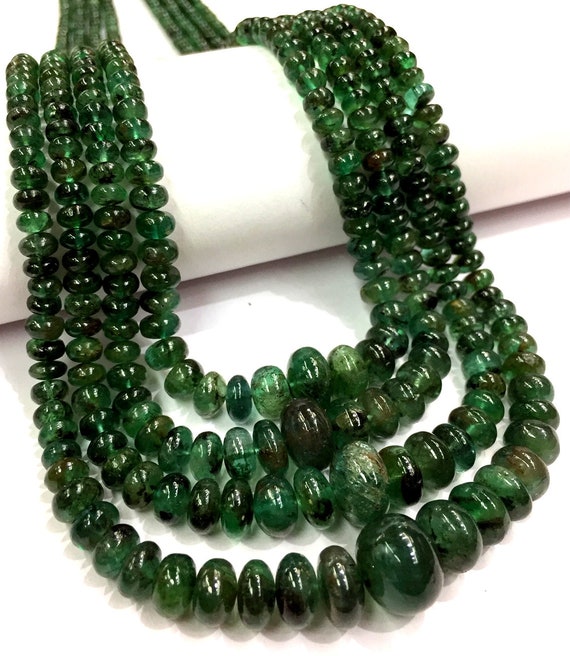 Natural emerald beads clearance