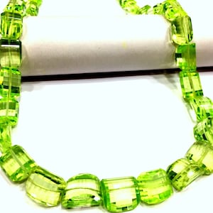 Extremely Beautiful~Rare Sparkling~Green Spinel Faceted Nuggets Beads Parrot Green Color Nuggets Shape Beads Spinel Green Gemstone Beads.