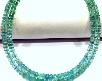 AAA+ QUALITY~Rare Paraiba Blue Tourmaline Faceted Rondelle Beads Blue Tourmaline Gemstone Beads Indicolite Tourmaline Beads Sparkling Beads.
