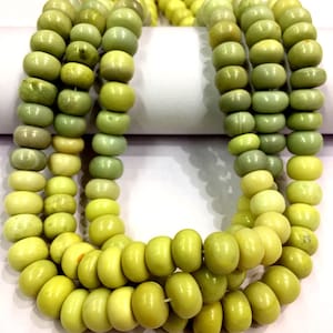 AAA QUALITY~~Natural Serpentine Gemstone Beads Smooth Rondelle Beads Serpentine Rondelle Beads Polished Rondelle Beads Jewelry Making Beads.