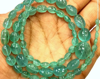 Extremely Beautiful~Natural Blue Tourmaline Nuggets Beads Paraiba Blue Tourmaline Gemstone Beads Rare Tourmaline Smooth Beads Necklace.