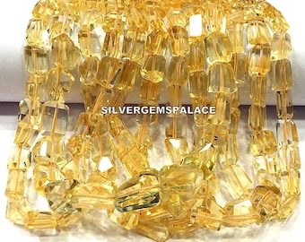 Natural Citrine Faceted Nuggets Beads Step Cut Nuggets Beads Luster Citrine Gemstone Beads Citrine Flat Nuggets Beads Wholesale Beads.