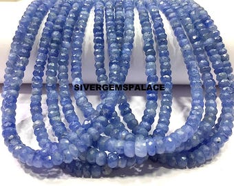 Perle de Saphir Bleu Goutte Facettée 3x4mm | Perles pour Collier