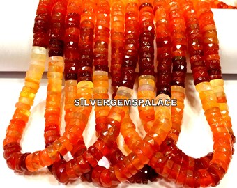 AAAA+ Rare~Natural Mexican Opal Faceted Tyre Beads Opal Heishi Cut Beads Opal Gemstone Beads Mexican Opal Beads Strand Opal String Wholesale