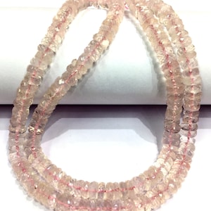 AAA QUALITY~Great Luster~Natural Rose Quartz Faceted Tyre Beads Rose Quartz Wheel Shape 5.5 MM Rose Quartz Gemstone Beads Jewelry Making
