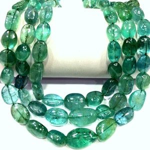 Extremely Beautiful~AAA+ Natural Paraiba Blue Tourmaline Smooth Nuggets Beads Great Shining Beads Tourmaline Nugget Gemstone Beads Necklace.