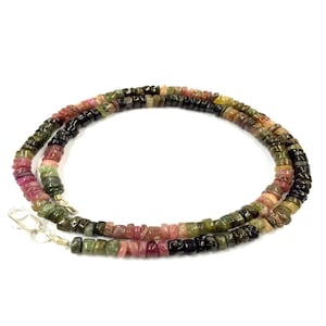Natural Stone Smooth Tourmaline Tyre Beads 6mm Wheel Shape Gemstone Beads 18&quot; Strand Wholesale Price