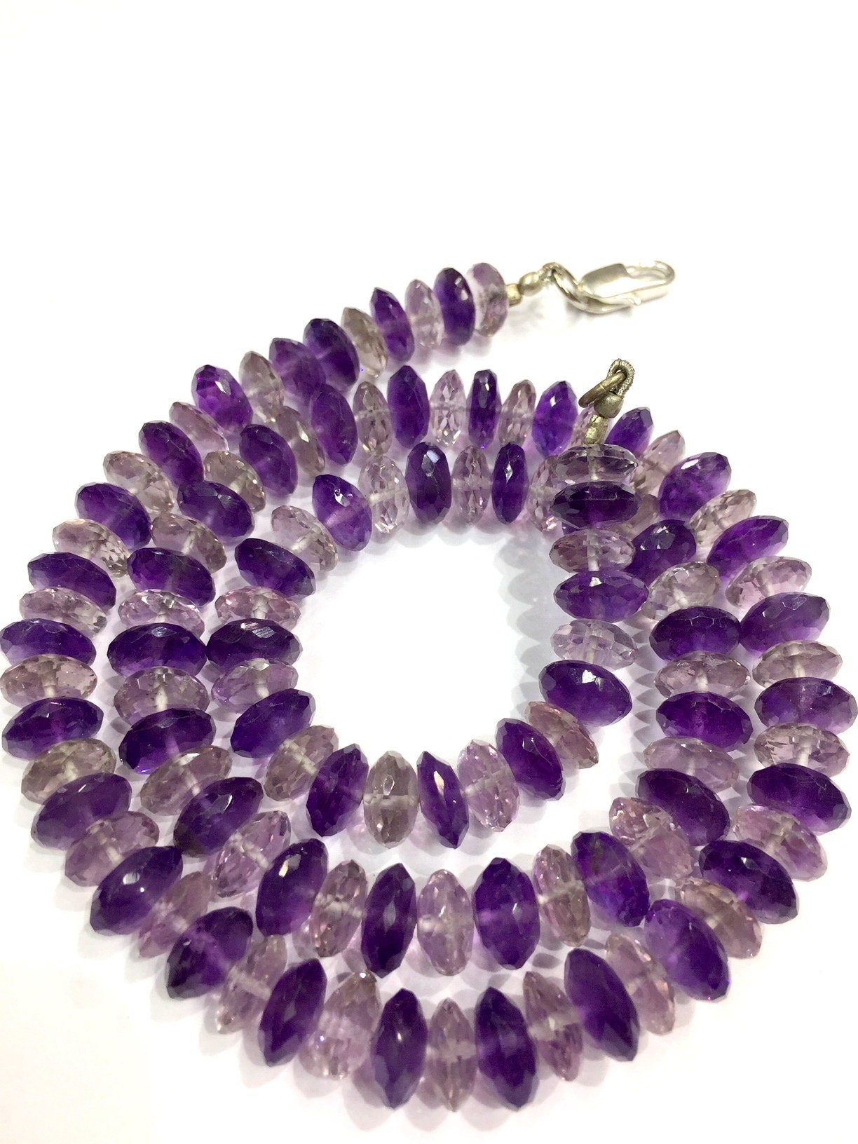 Superb Qualitynatural Amethyst Faceted Rondelle Beads - Etsy