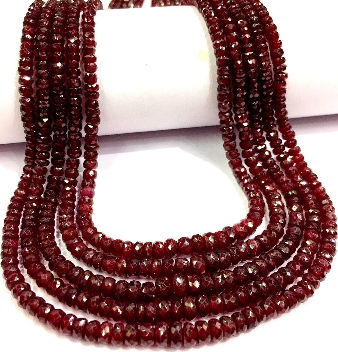 AAA Qualitynatural Longido Ruby Beads Genuine Africian Ruby Etsy