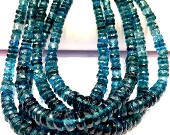 Extremely Beautiful~AAA+ QUALITY~London Topaz Faceted Rondelle Beads London Topaz Gemstone Beads Topaz Necklace Topaz Strand Wholesale Topaz