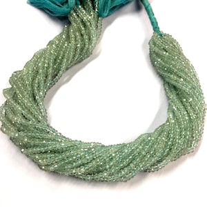Natural Faceted Very Rare Aquamarine Rondelle Beads 3.MM Loose Gemstone Beads 13&quot; Strand New Arrival