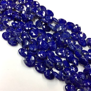 Natürliche facettierte Lapislazuli Herzform 8 mm Lapis Lazuli facettierte Edelstein Perlen 8 "Strang Superb Qualität Schmuck machen Perlen