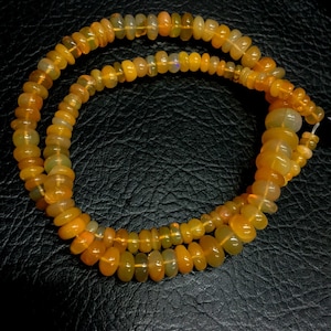 Natural Smooth Ethiopian Opal Rondelle Shape Beads 6-8mm Loose Gemstone Beads 16&quot; Strand Top Quality New Arrival