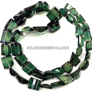 Extremely Rare~AAAA+ Green Spinel Faceted Nuggets Beads Stunning Beads Irregular Shape Beads Green Tourmaline Color Nuggets Beads.