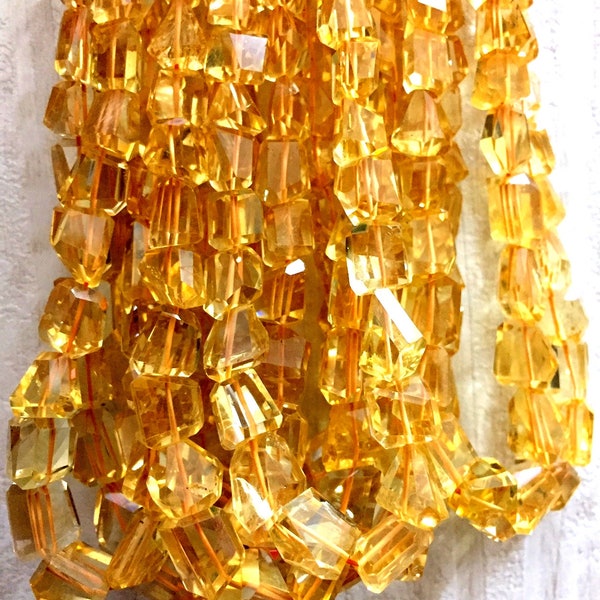 AAA QUALITY Natural Faceted Citrine Nuggets Beads Truly Gorgeous Nuggets Gemstone Laser Cut Citrine Fancy Nuggets Jewelry Making Nuggets