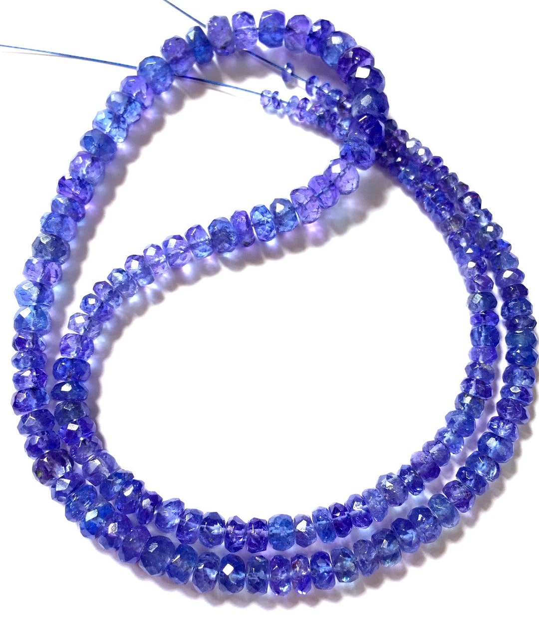 AAA Fine Quality Tanzanite Beads 100% Natural Tanzanite Rondelle