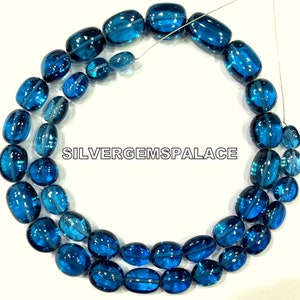 AAA+ Natural Blue Spinel Smooth Nuggets Beads Great Shinning Beads Polished Nuggets Beads Spinel Stone Beads Strand Jewelry Making Beads.