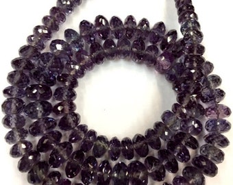 Extrêmement beau--si magnifique--perles de rondelle à facettes d'alexandrite Perles de pierres précieuses d'alexandrite Perles d'alexandrite très rares Perles en gros
