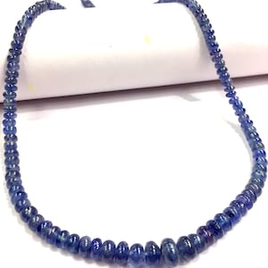 TOP QUALITY~Natural Blue Sapphire Strand Beads Blue Sapphire Gemstone Beads Smooth Sapphire Rondelle Beads Sapphire String Wholesale Price.