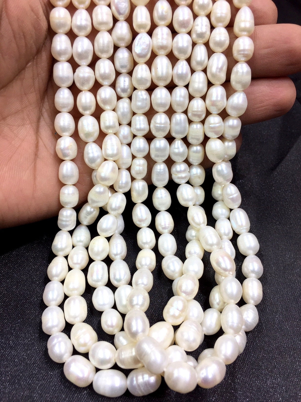Freshwater Pearl Beads Pearl Cylinder Shape Beads Pearl Fancy Etsy