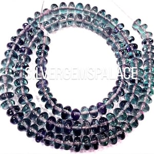 AAAA++ QUALITY~Rarest Sparkling~Alexandrite Smooth Rondelle Beads Color Changing Alexandrite Gemstone Beads Jewelry Making Rondelle Beads.