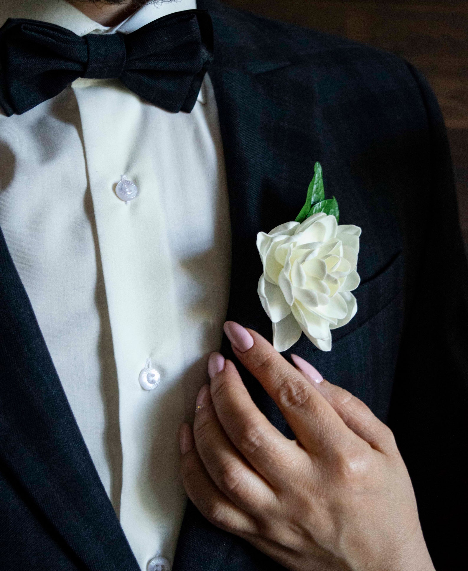 Gardenia Boutonniere for men Wedding Boutonnieres White grooms | Etsy