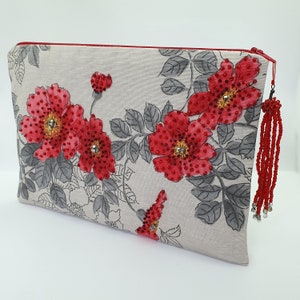 Bead Clutch, Handmade Clutch, Floral Clutch, Evening Bag, Clutch Bag, Bead Bag, Handmade Bag, Woman Handbag, Gift For Her
