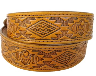native american leather belts