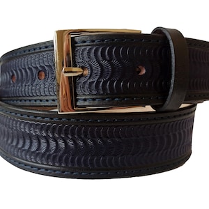 Gradient Tan Belt Leather Belt Mens Belt Tooled Leather - Etsy