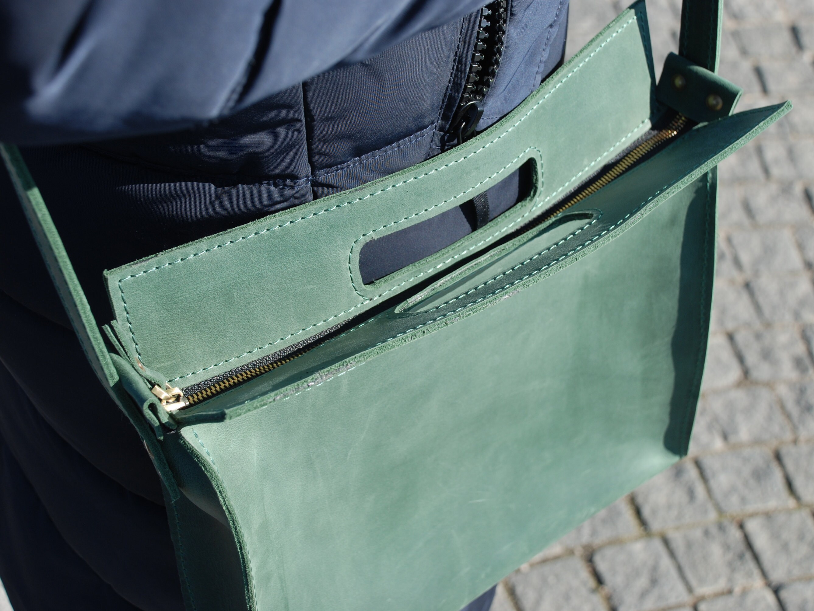 Green messenger bag women messenger bag messenger bag Etsy