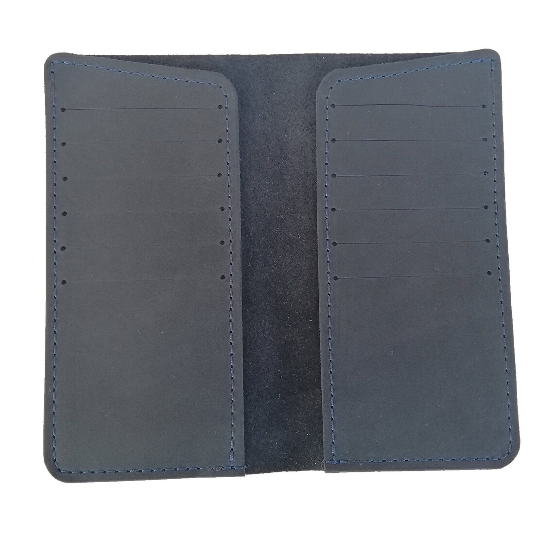 Blue cardholder leather card holder cardholder leather Etsy