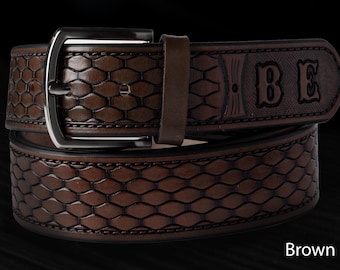 Personalized Leather Belt for Anniversary, Handcrafted Custom Belt for Him, Leather Belt, Custom Belt, Mens Belt, Unique Boyfriend Gift